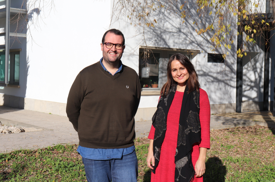 Rafael Pimentel y Eva Contreras, del grupo de Dinámica Fluvial e Hidrología