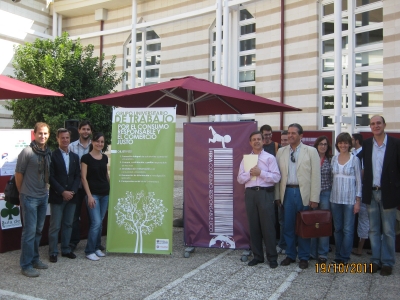 Un momento de la inauguracin de la I Feria de Consumo Responsable