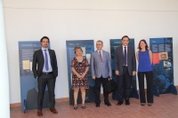 Autoridades en la inauguracin de la exposicin