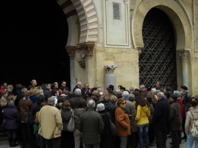 Un momento de la visita a la Mezquita