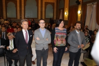 De izquierda a derecha, Rafael Jordano, Paco Morales, Celia Jimnez y Kisko Garca