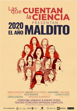 Cartel del evento &#039;Las que cuentan la ciencia. 2020, el Año Maldito&#039;