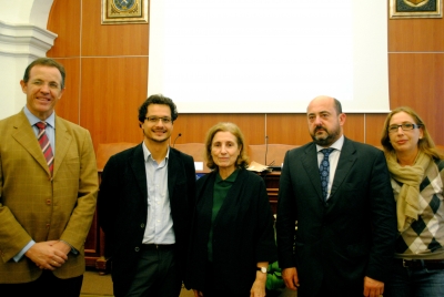 De izq a dcha Eulalio Fernndez, Jose Ignacio Torreblanca,  Maria Dolores Muoz, Manuel Torres y Carmen Blanco