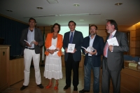 De  izq a dcha: Rafael Astorga, Carmen Tarradas, Jose Carlos Gmez,Librado Carrasco y Manuel Gutirrez