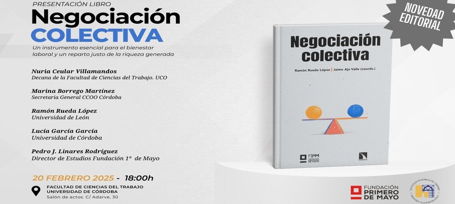 20 febrero 2025 Presentación libro Negociación Colectiva F1M H banner