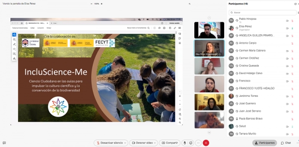 El proyecto &#039;IncluScience-Me&#039; arranca con una sesión de formación sobre enseñanza activa